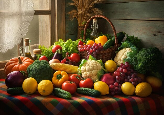 Čerstvé ingrediencie na stole